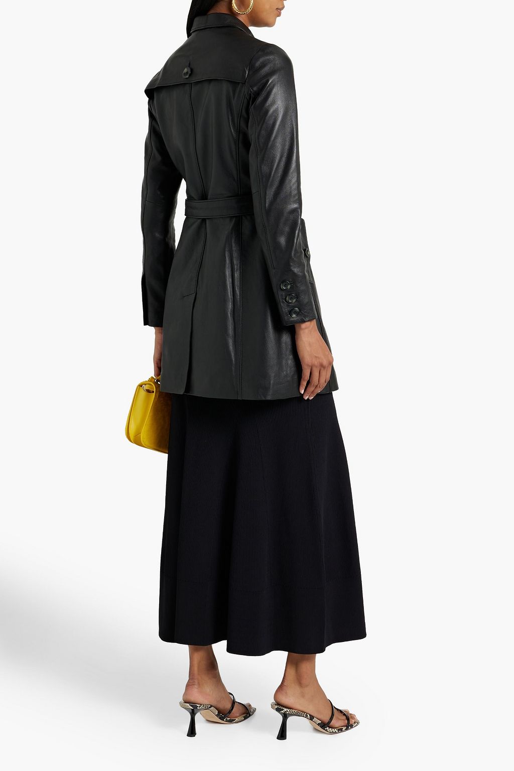 MUUBAA Lyla leather trench coat