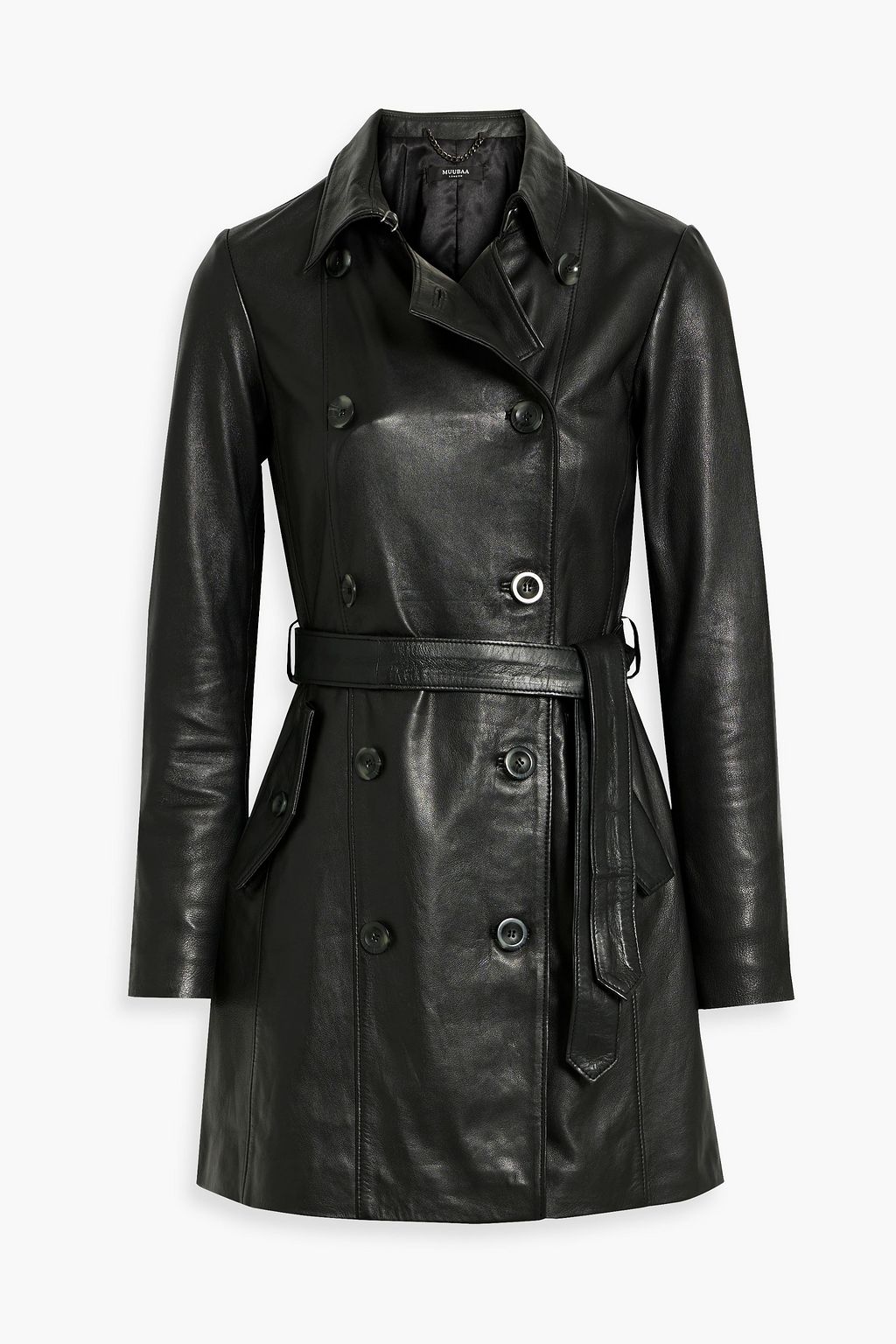 MUUBAA Lyla leather trench coat | THE OUTNET