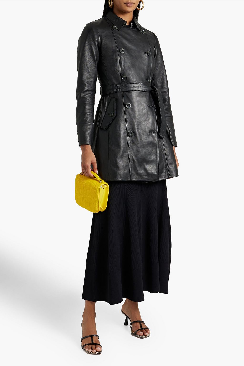 MUUBAA Lyla leather trench coat