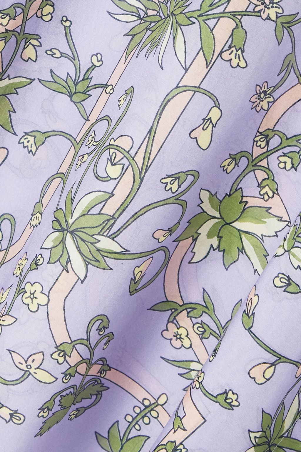 TORY BURCH Floral-print cotton and silk-blend voile kaftan