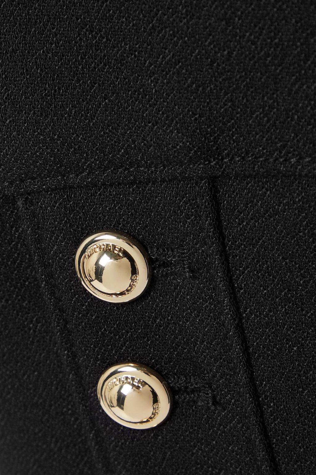 MICHAEL MICHAEL KORS Cropped button-embellished grain de poudre jacket