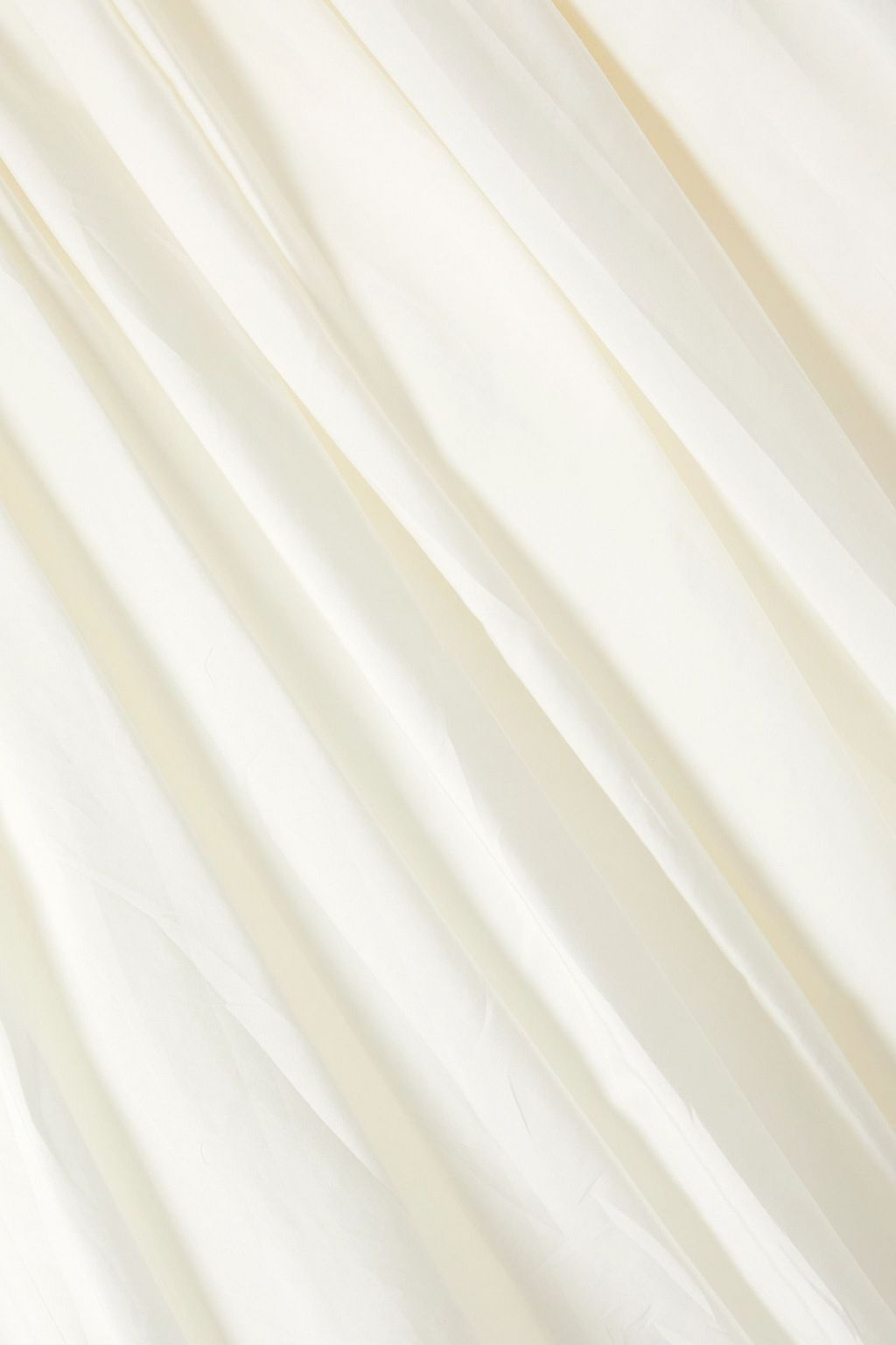 THE ROW Pleated cotton-poplin midi skirt