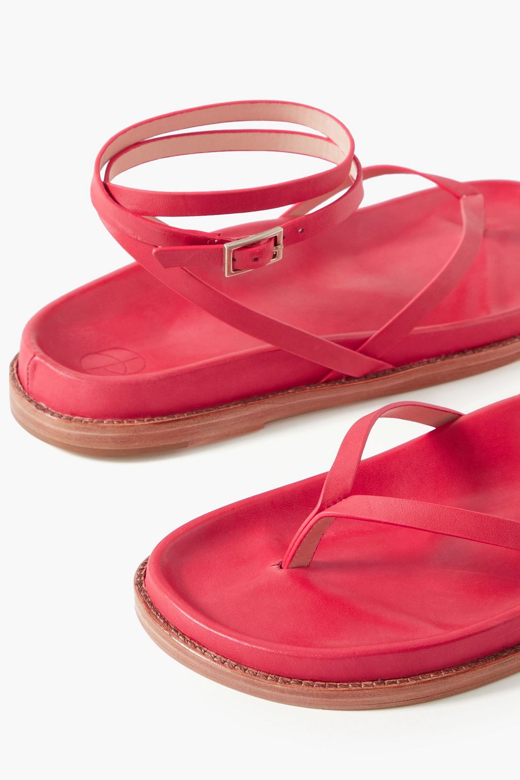 PORTE & PAIRE Leather sandals THE