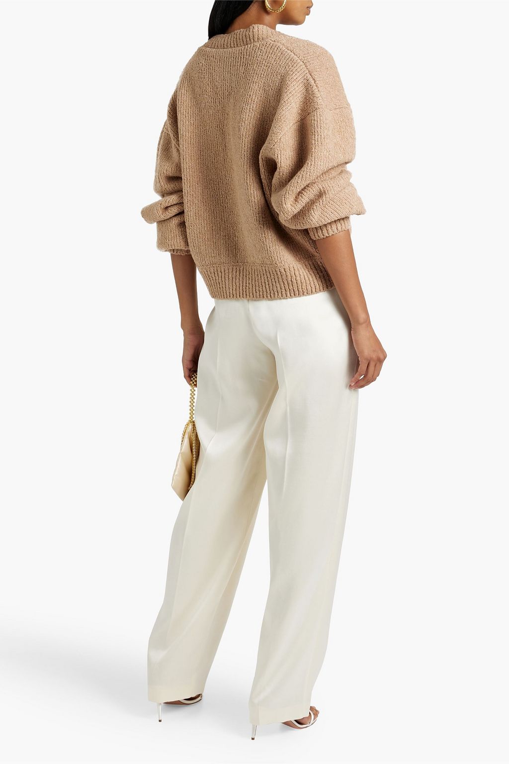 MAGDA BUTRYM Ribbed merino wool-blend cardigan