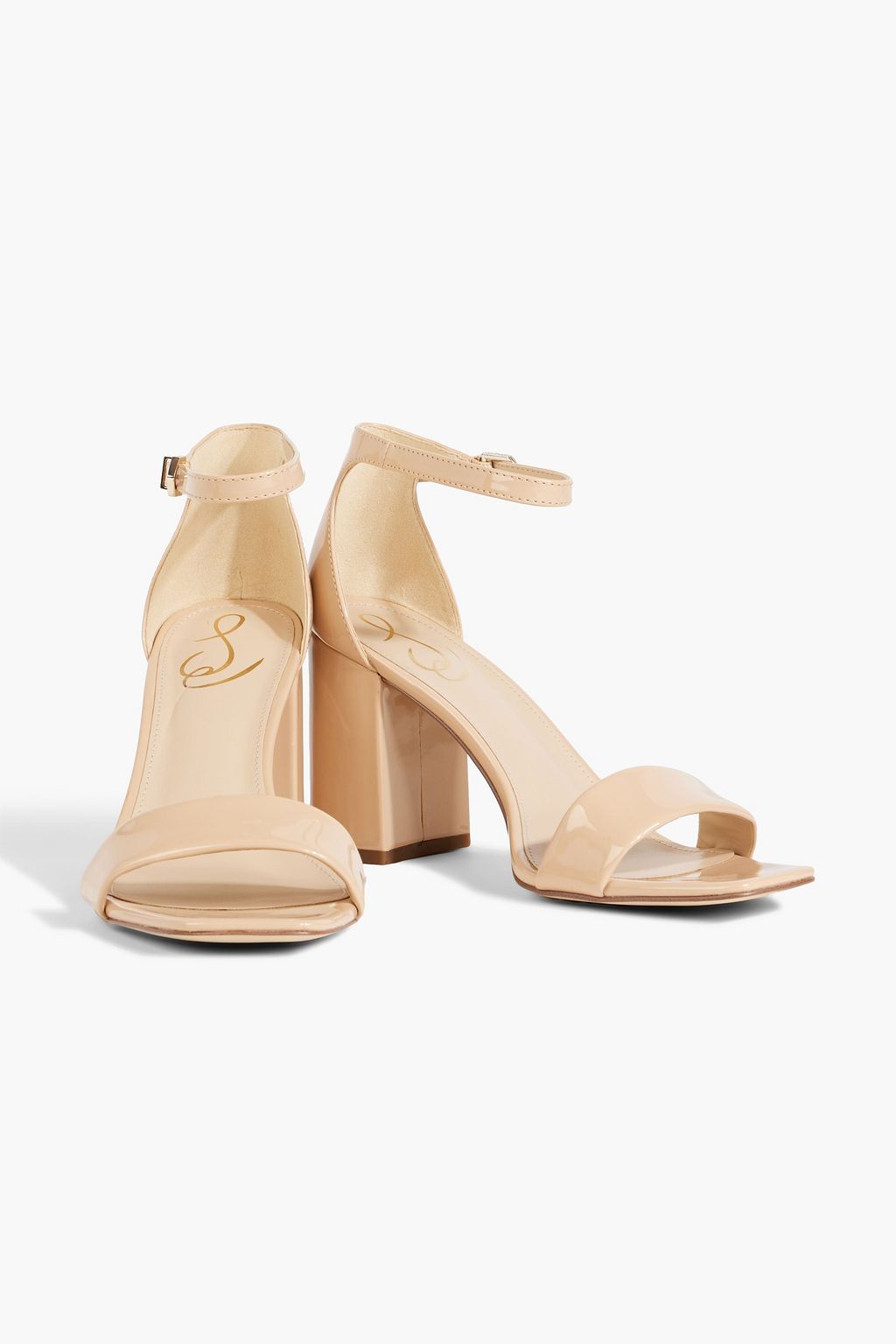SAM EDELMAN Daniella faux patent-leather sandals