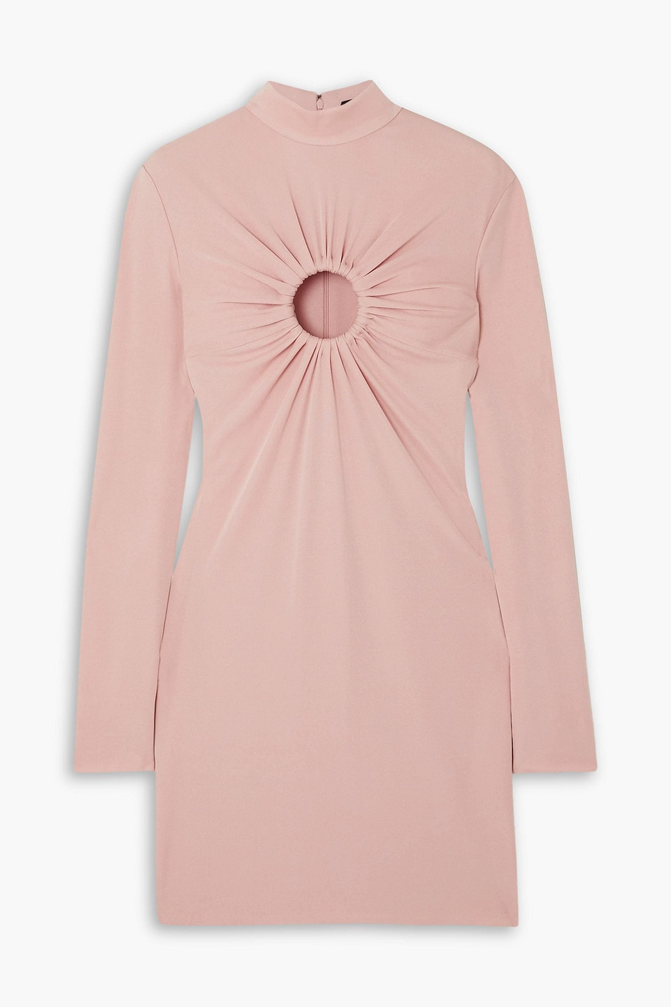 Tom Ford Cutout Stretch-crepe Mini Dress In Pink
