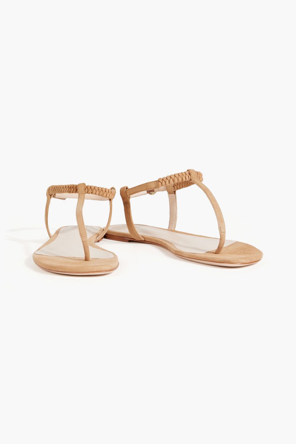 PORTE & PAIRE Braided suede sandals