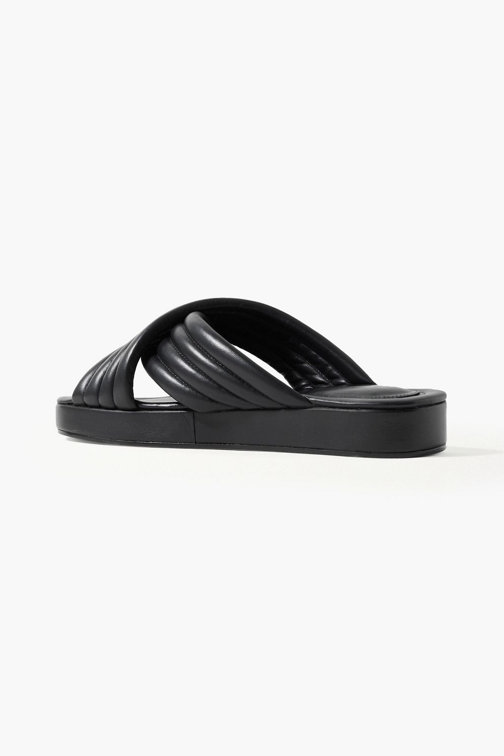 PORTE & PAIRE 퀼팅 가죽 샌들