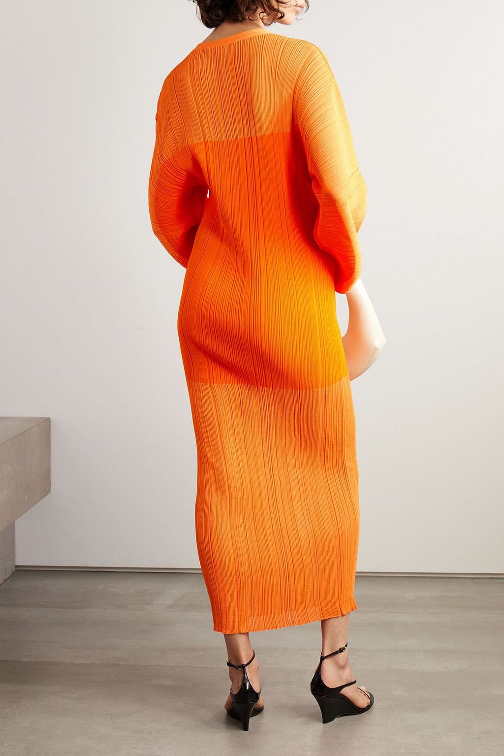 STELLA MCCARTNEY Midikleid aus plissiertem Strick