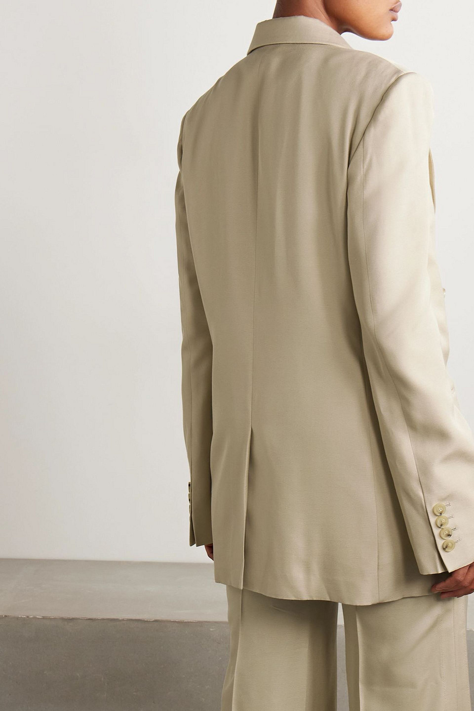 Stella Mccartney Stella Mc Cartney Beige Viscose Double Breasted Jacket