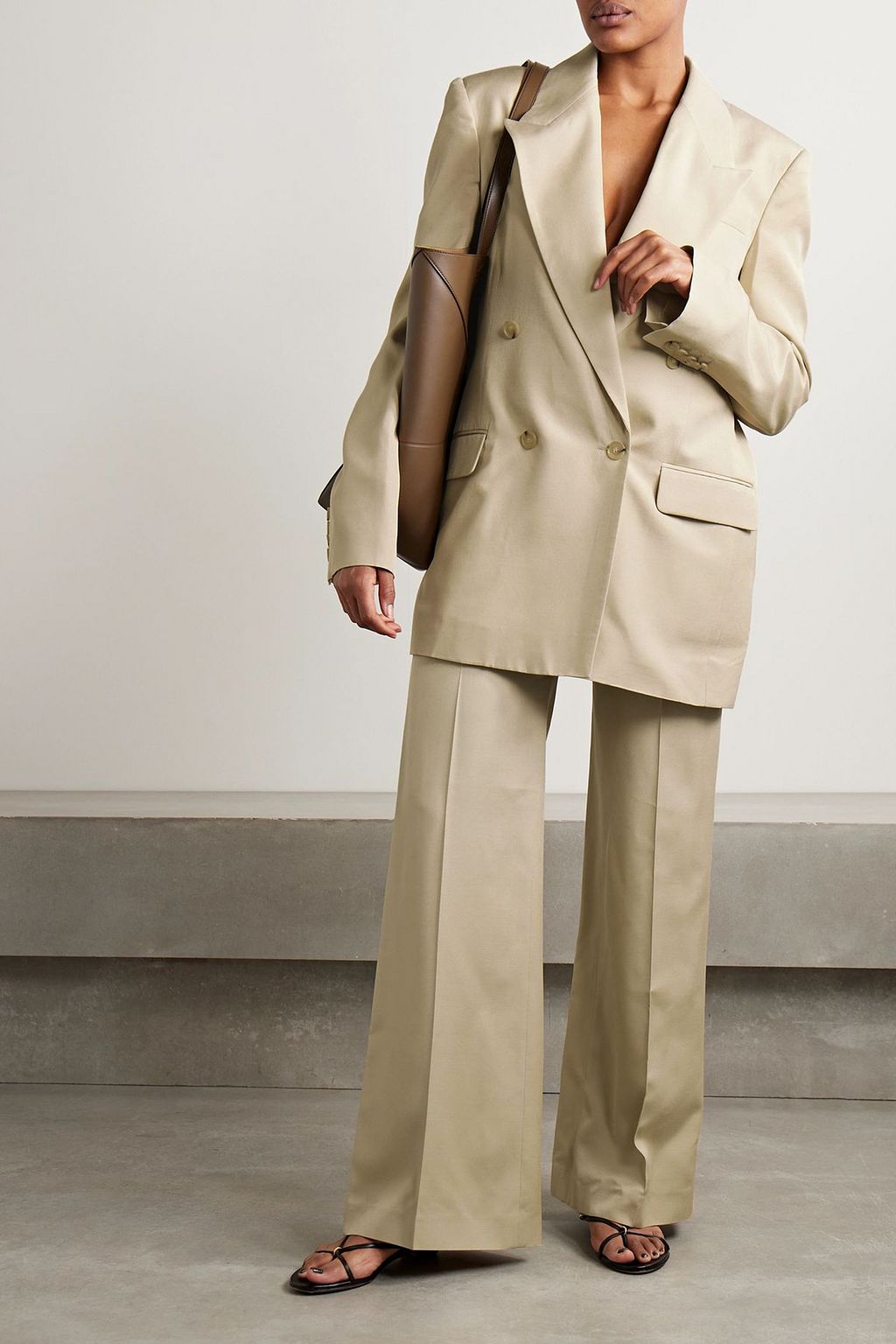 STELLA MCCARTNEY Double-breasted LENZING™ ECOVERO™ blazer