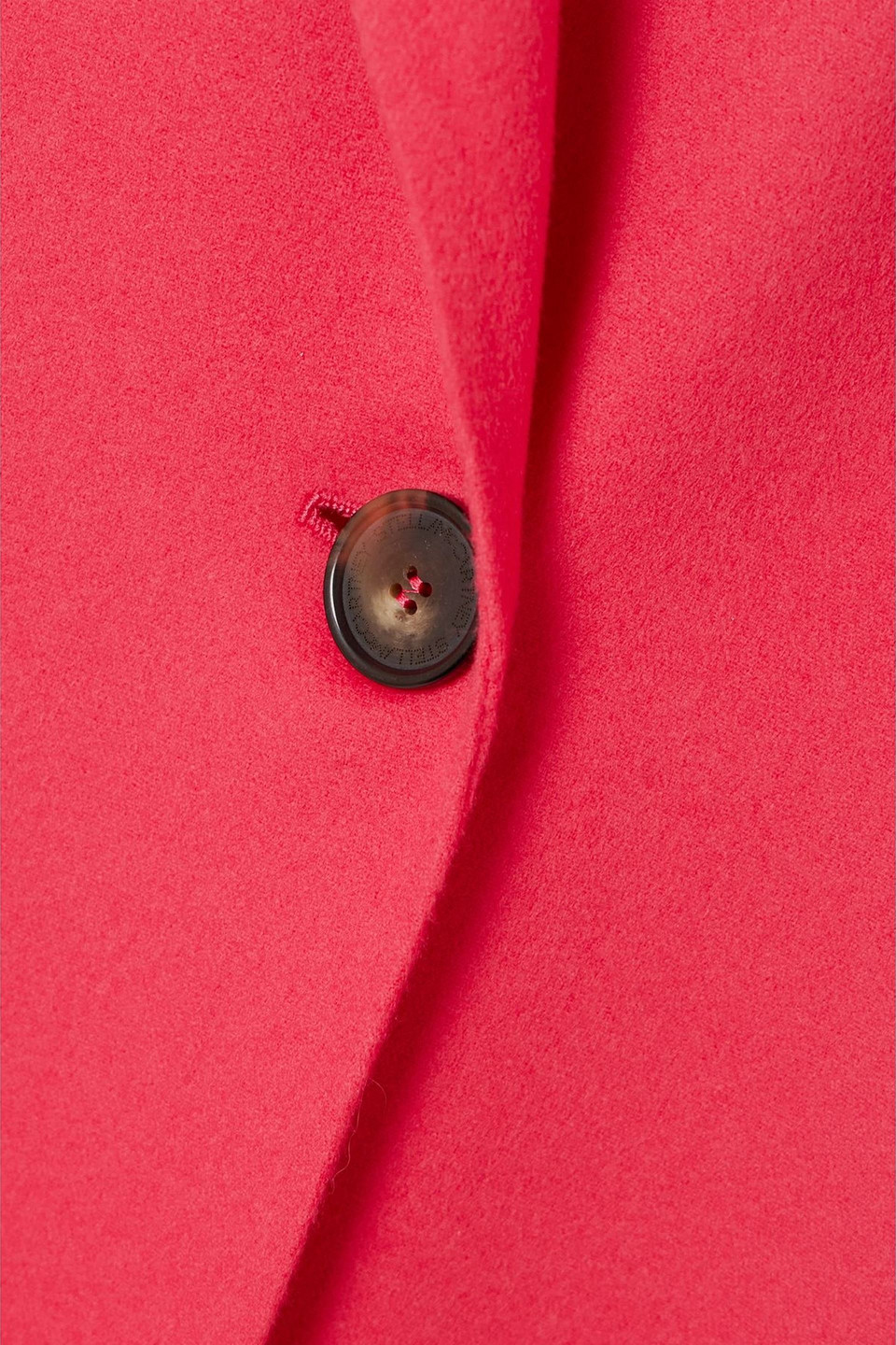 Stella Mccartney Iconic Double-breasted Wool Peacoat In Pink
