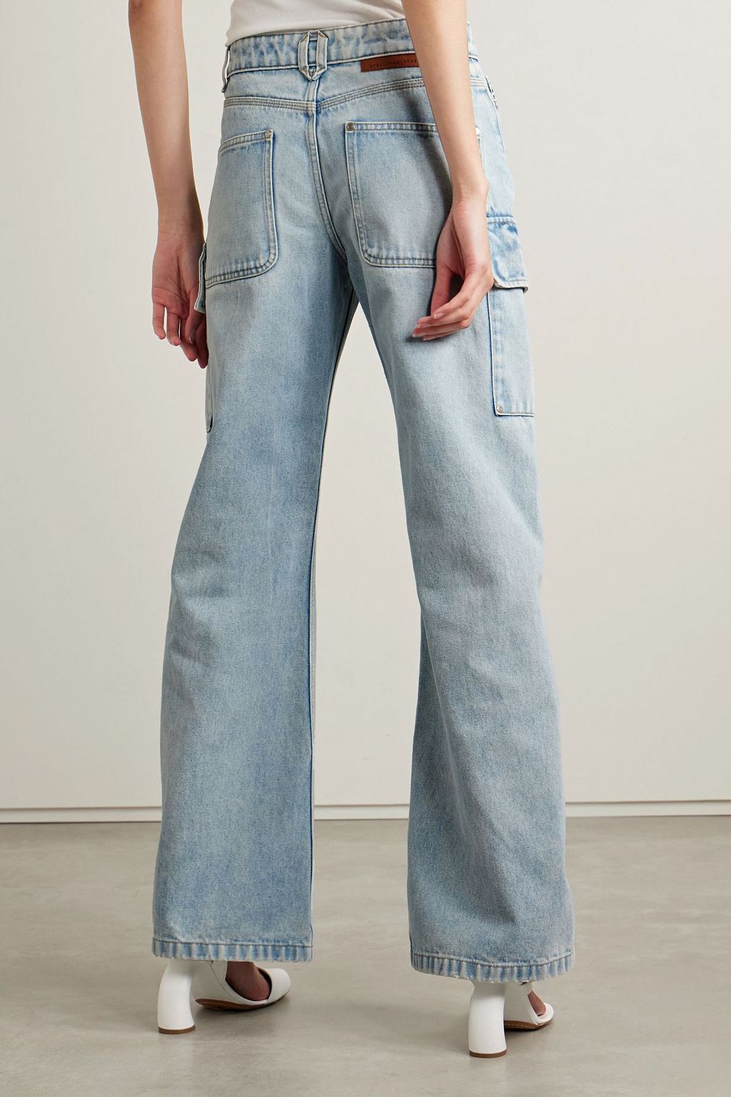 STELLA MCCARTNEY High-rise straight-leg jeans