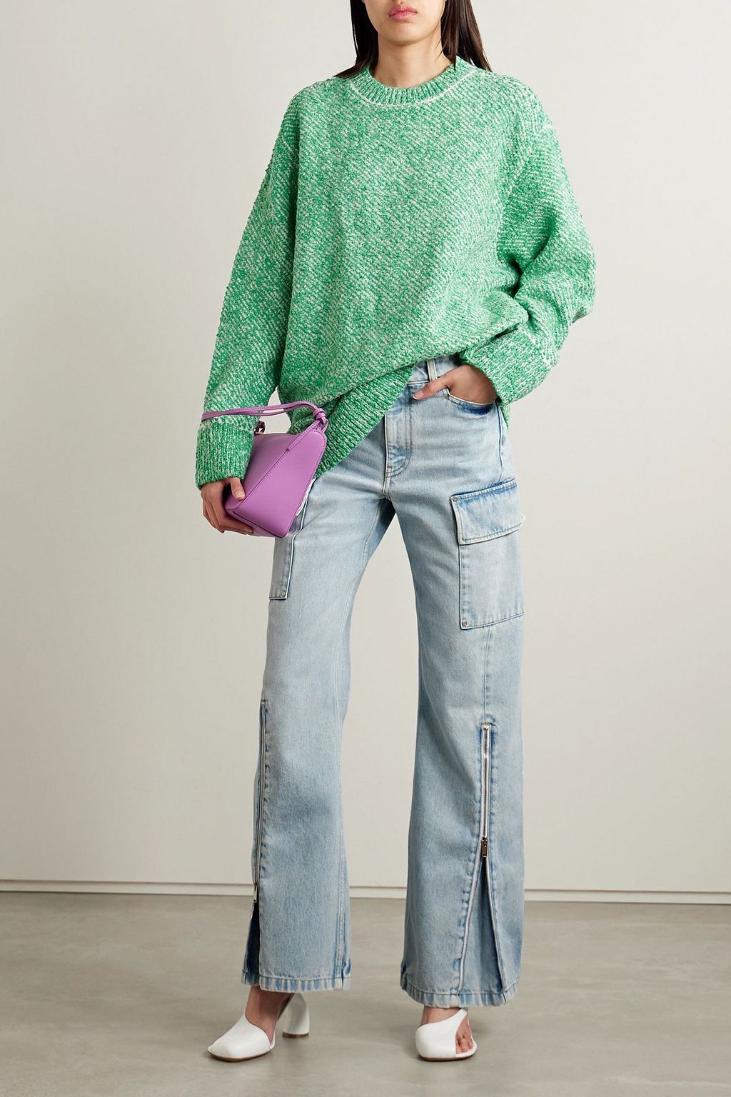 STELLA MCCARTNEY High-rise straight-leg jeans