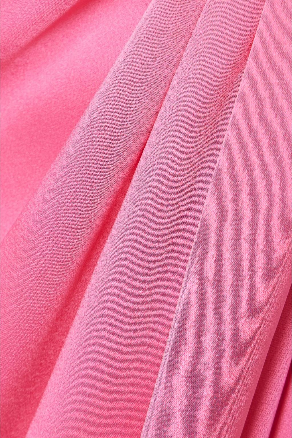 STELLA MCCARTNEY Falabella one-shoulder crystal-embellished satin gown