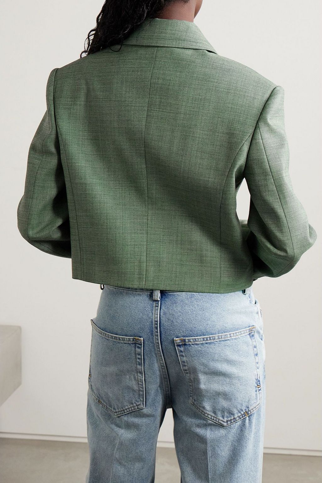 STELLA MCCARTNEY Cropped wool-blend twill jacket