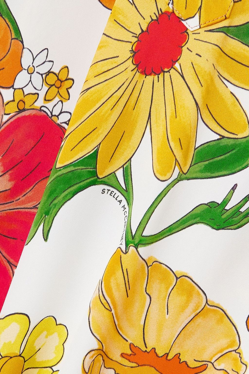 STELLA MCCARTNEY Hemd aus Twill mit floralem Print