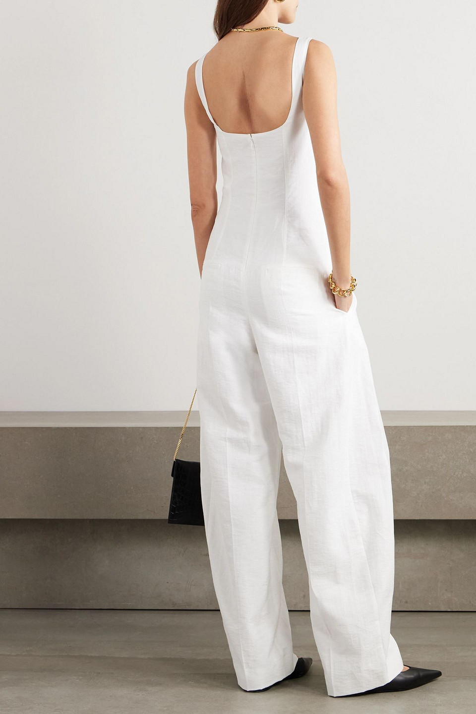  Stella Mccartney - Jumpsuit Aus Webstoff - Weiß - It 44 