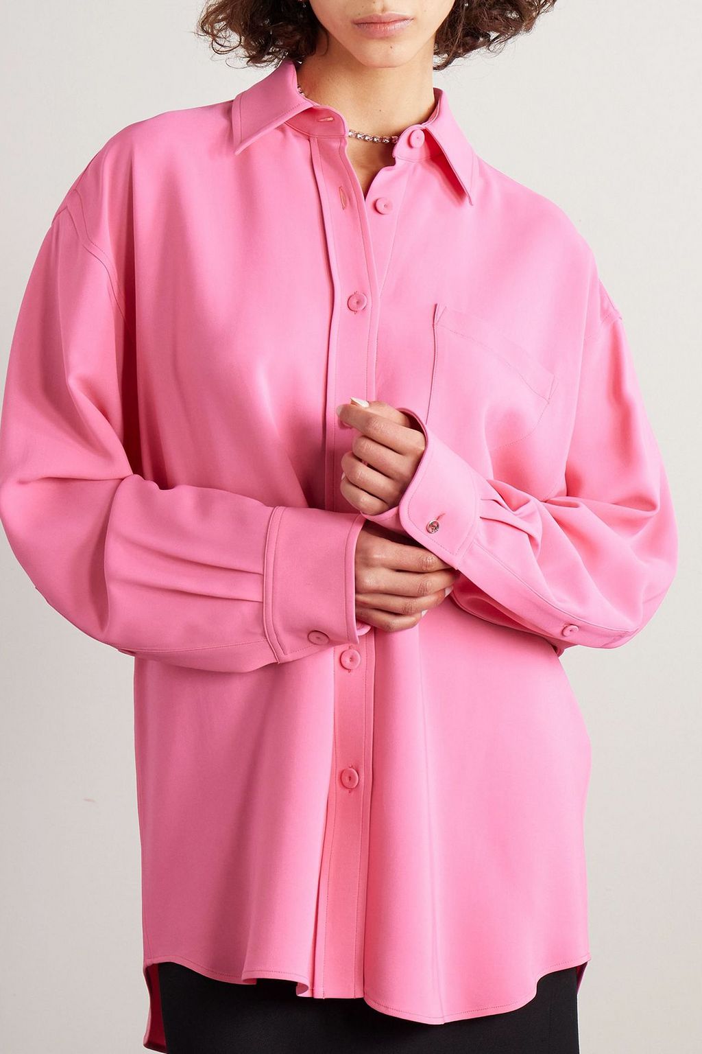 STELLA MCCARTNEY Oversized crepe shirt