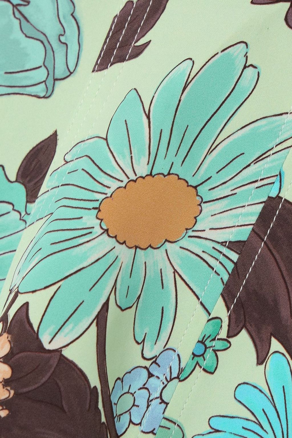 STELLA MCCARTNEY Floral-print twill camisole