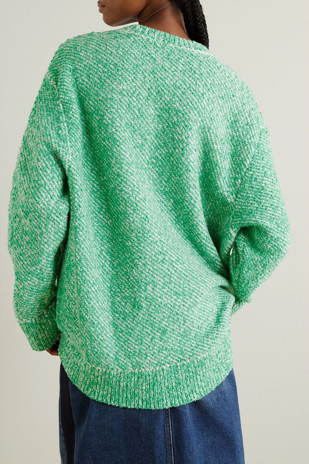 STELLA MCCARTNEY Oversized cotton-blend bouclé sweater