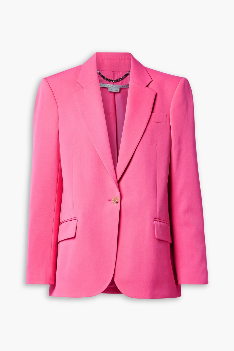 Stella Mccartney Wool-twill Blazer In Pink