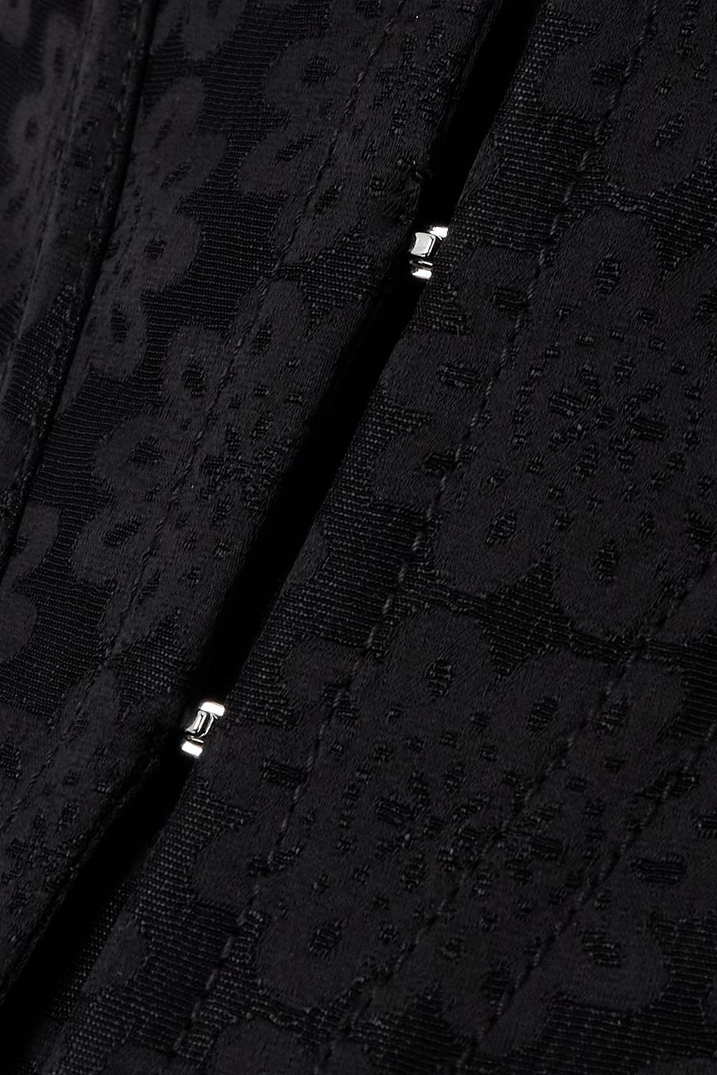 STELLA MCCARTNEY Lace-up jacquard bustier top