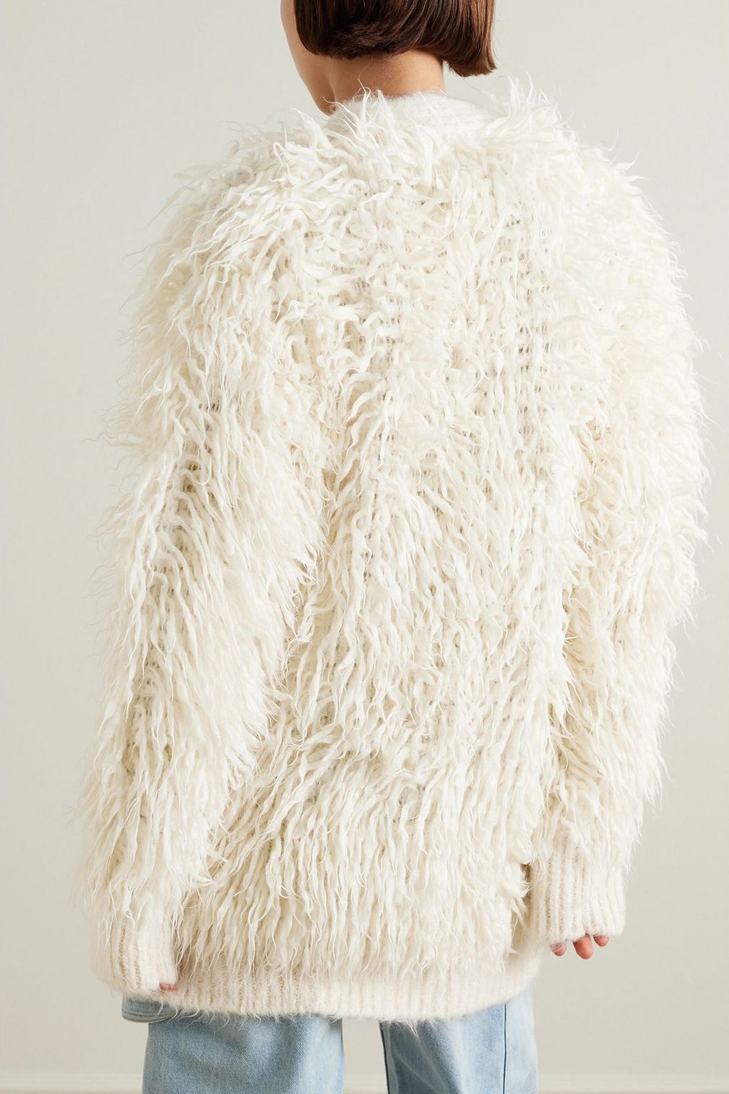 STELLA MCCARTNEY Oversized alpaca and wool-blend cardigan