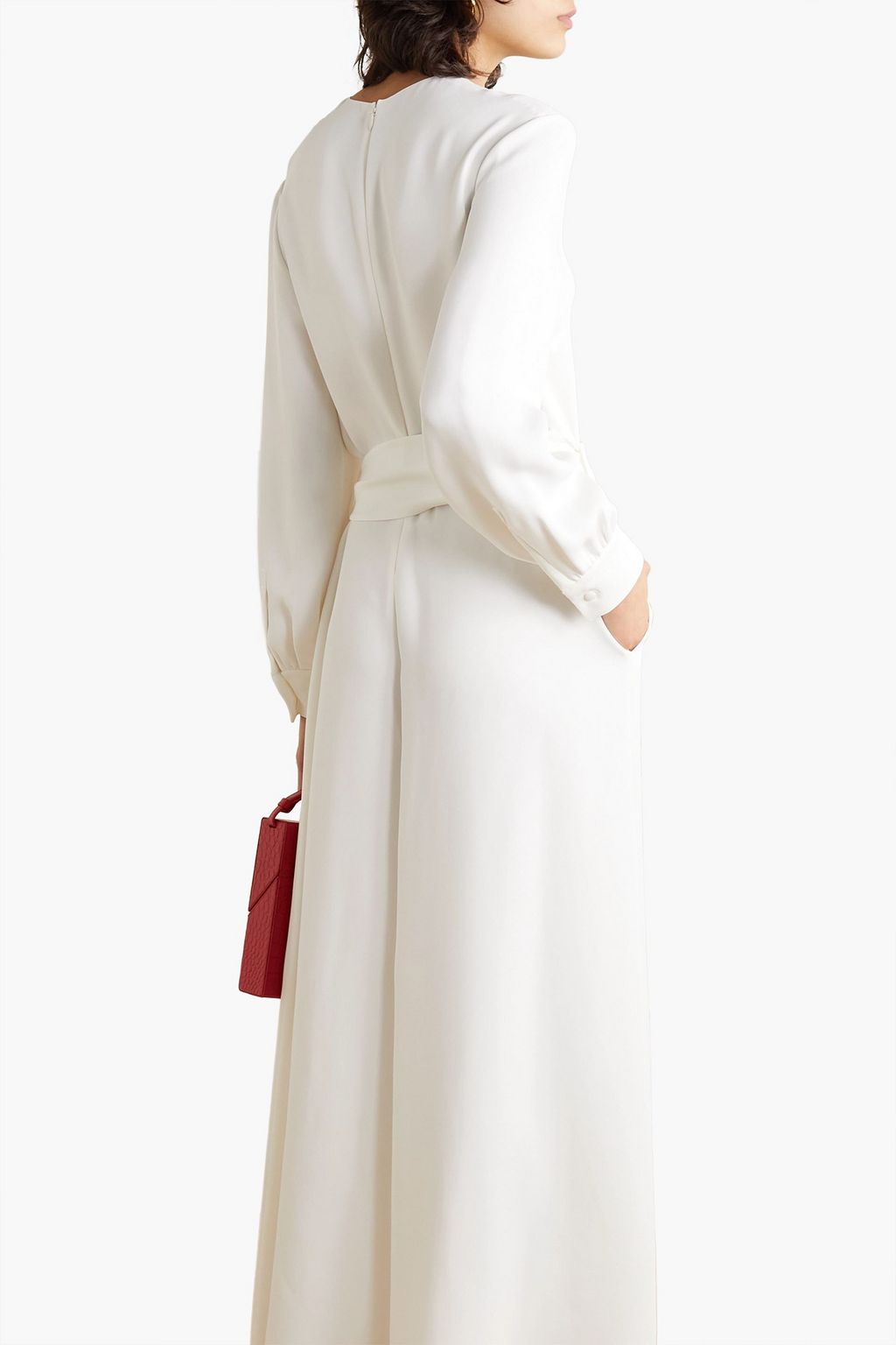 VALENTINO GARAVANI Silk-cady wide-leg jumpsuit