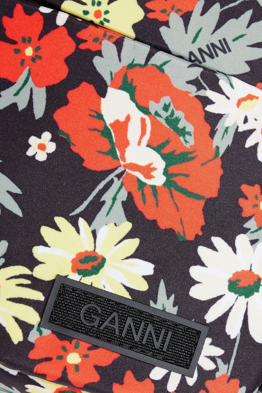 GANNI Floral-print shell shoulder bag
