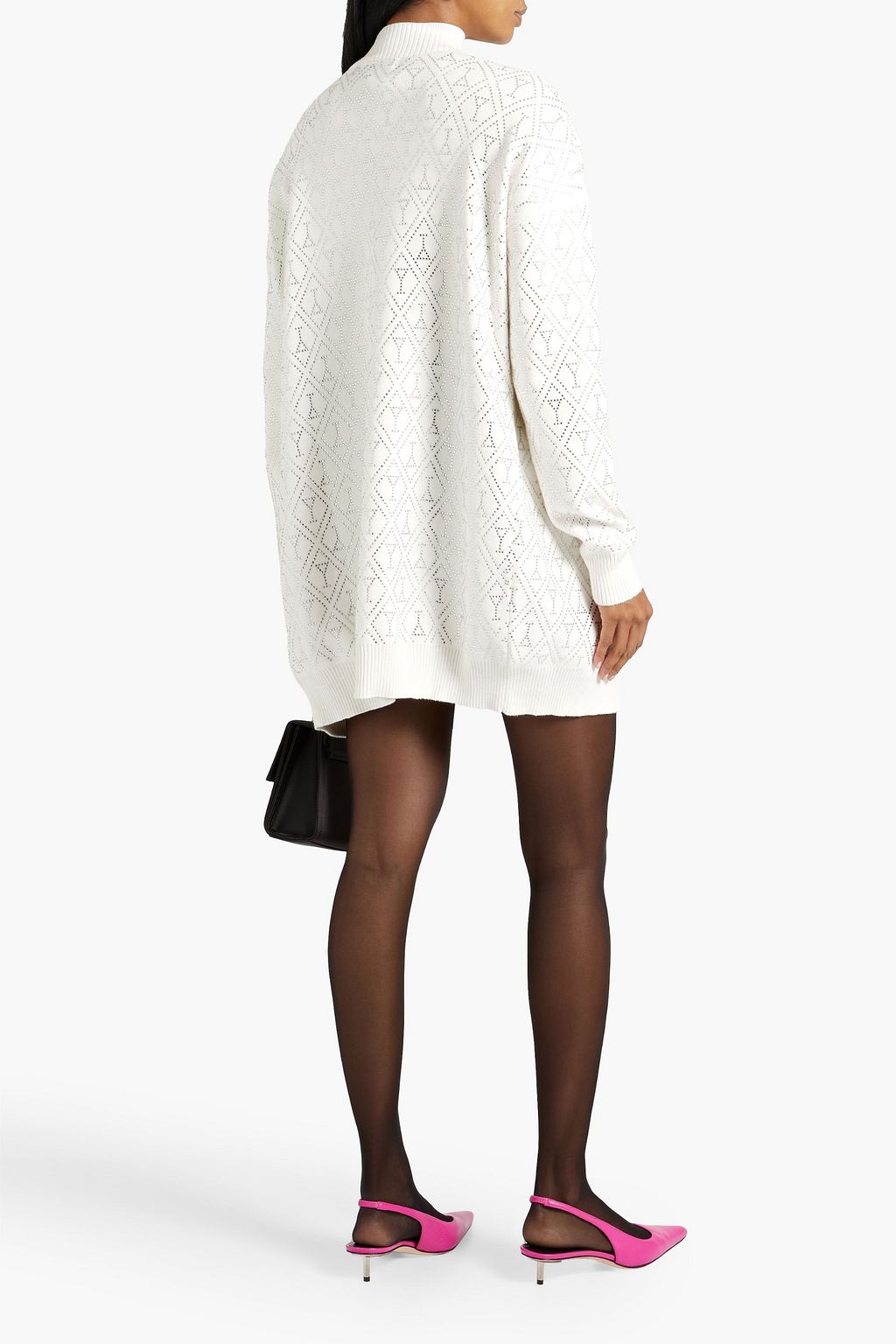 RETROFÊTE Crystal-embellished cotton and cashmere-blend cardigan