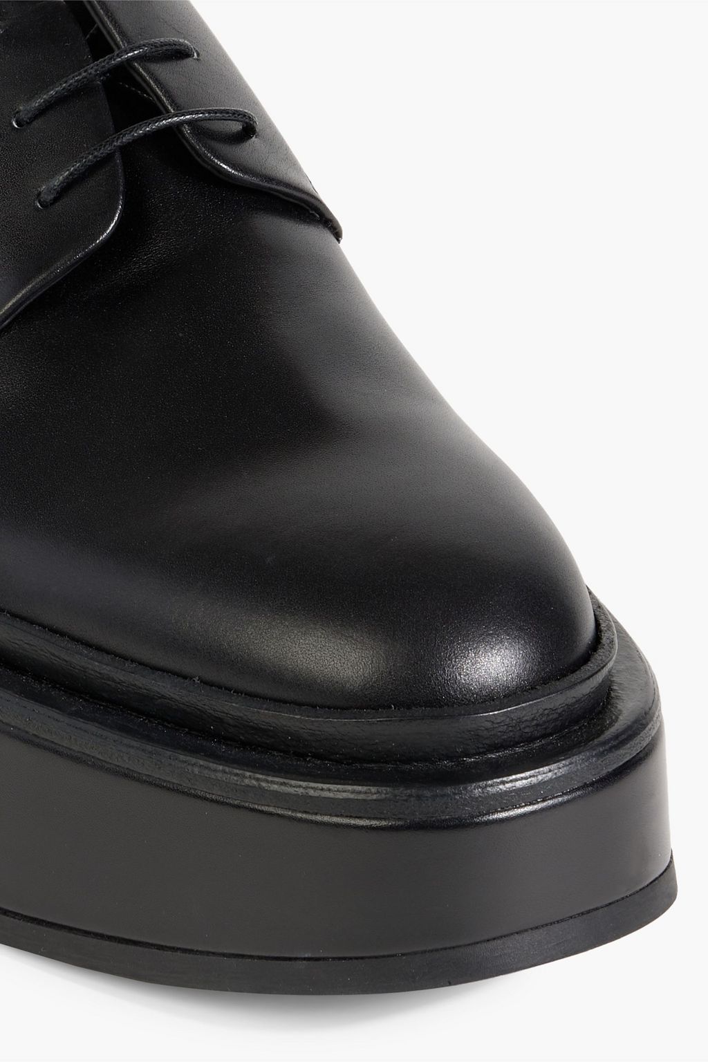 JIL SANDER Leather platform brogues