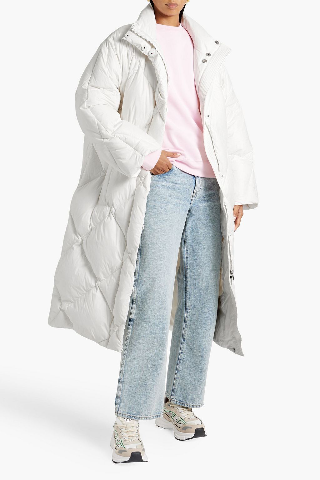 STAND STUDIO Anissa oversized quilted shell down coat