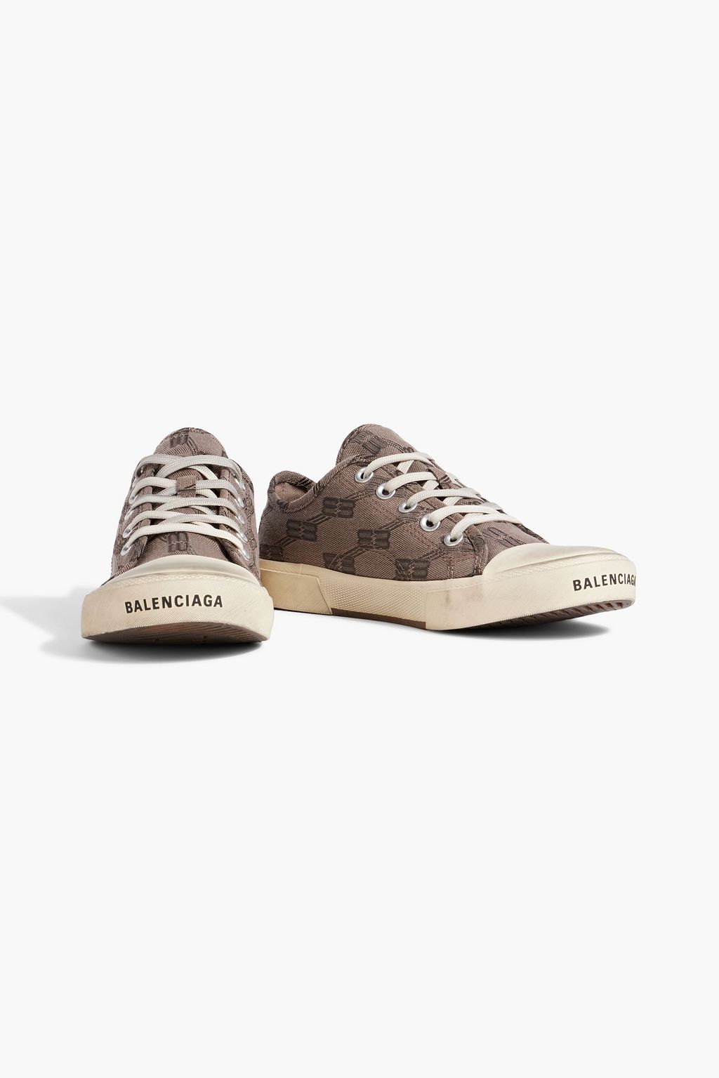 BALENCIAGA Paris logo-print canvas sneakers