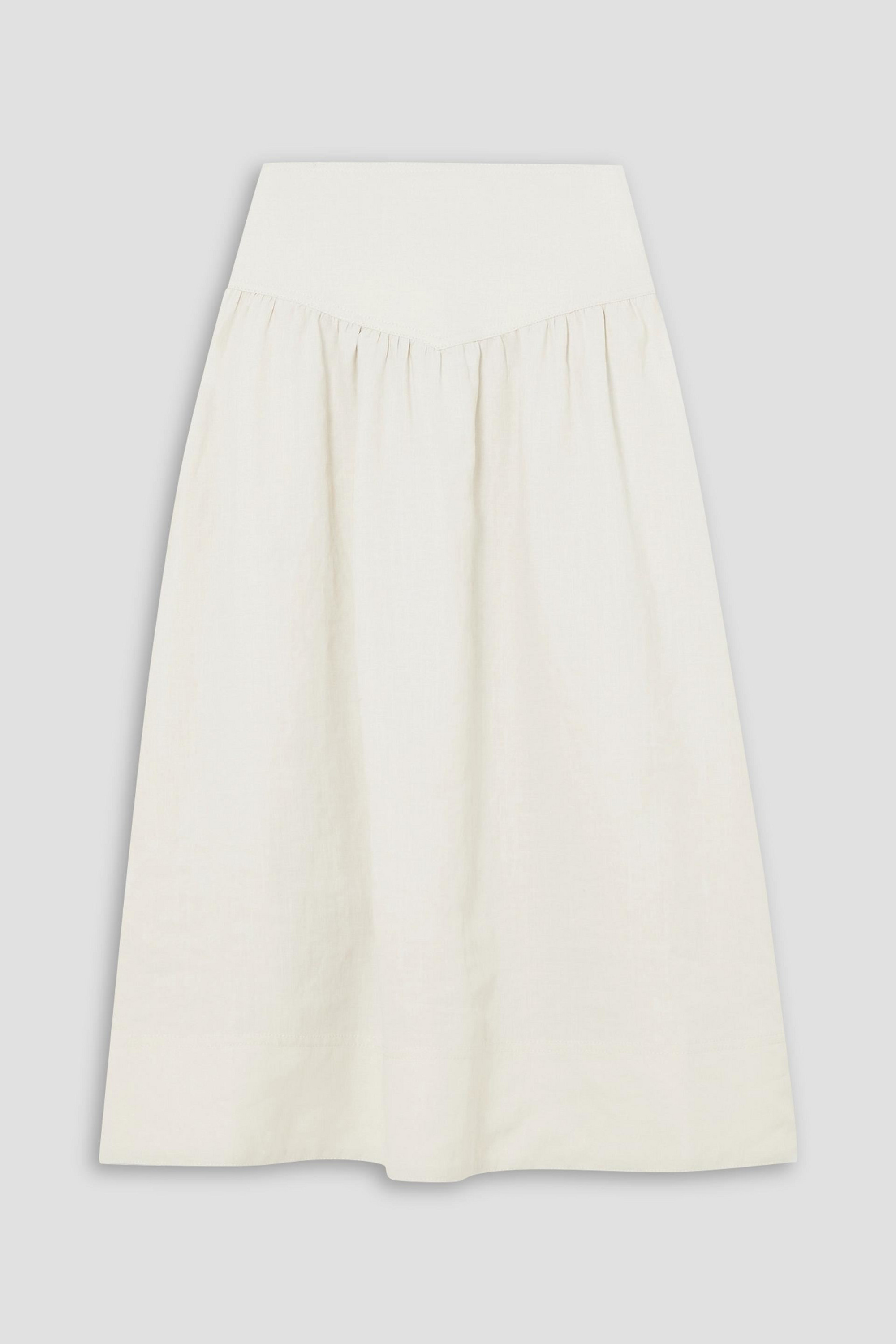 Cefinn Lyla gathered canvas midi skirt thumbnail