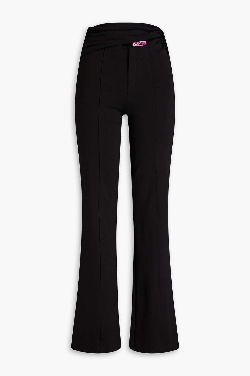 Gauge81 Afega Schlaghose Aus Jersey Mit Twist-detail Und Cut-outs In Schwarz