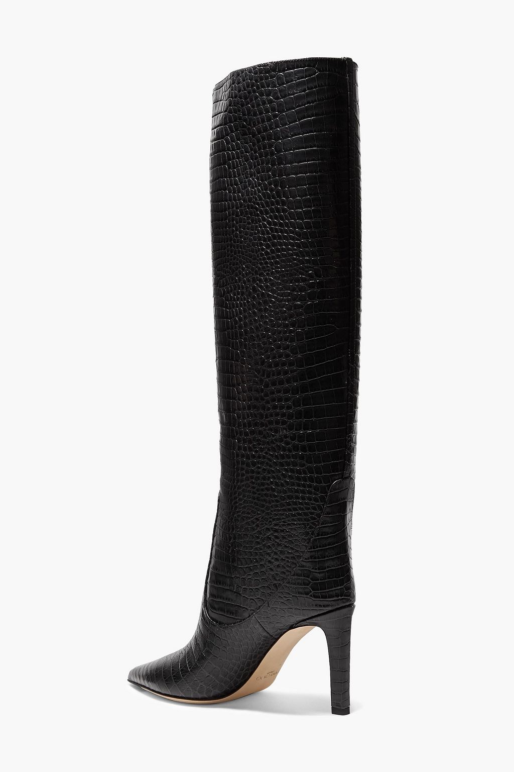 JIMMY CHOO Mavis 85 croc-effect leather knee boots