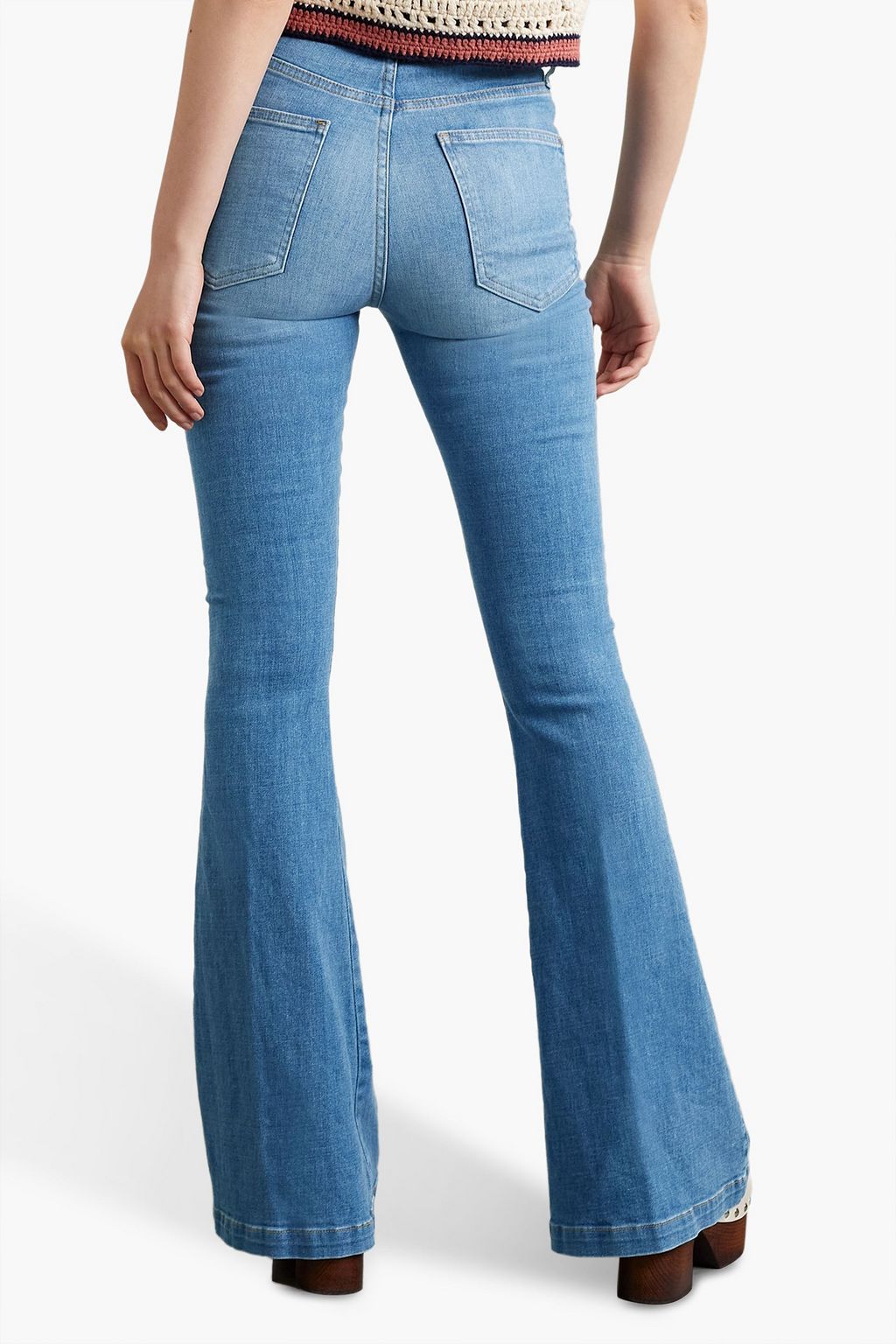 VERONICA BEARD Sheridan high-rise flared jeans