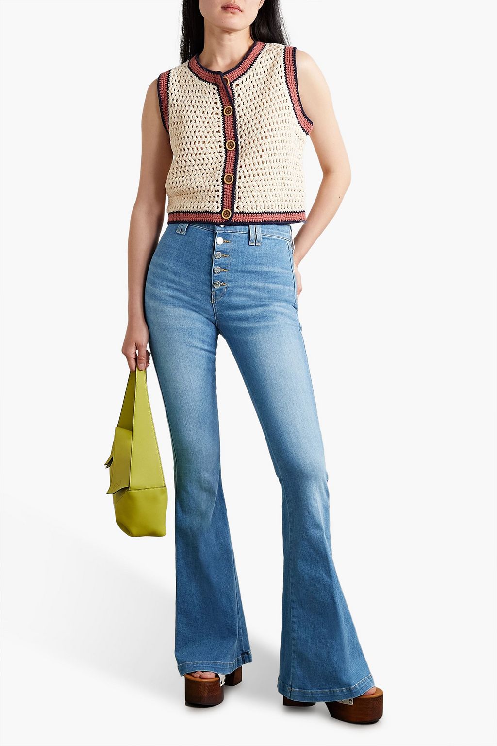 VERONICA BEARD Sheridan high-rise flared jeans