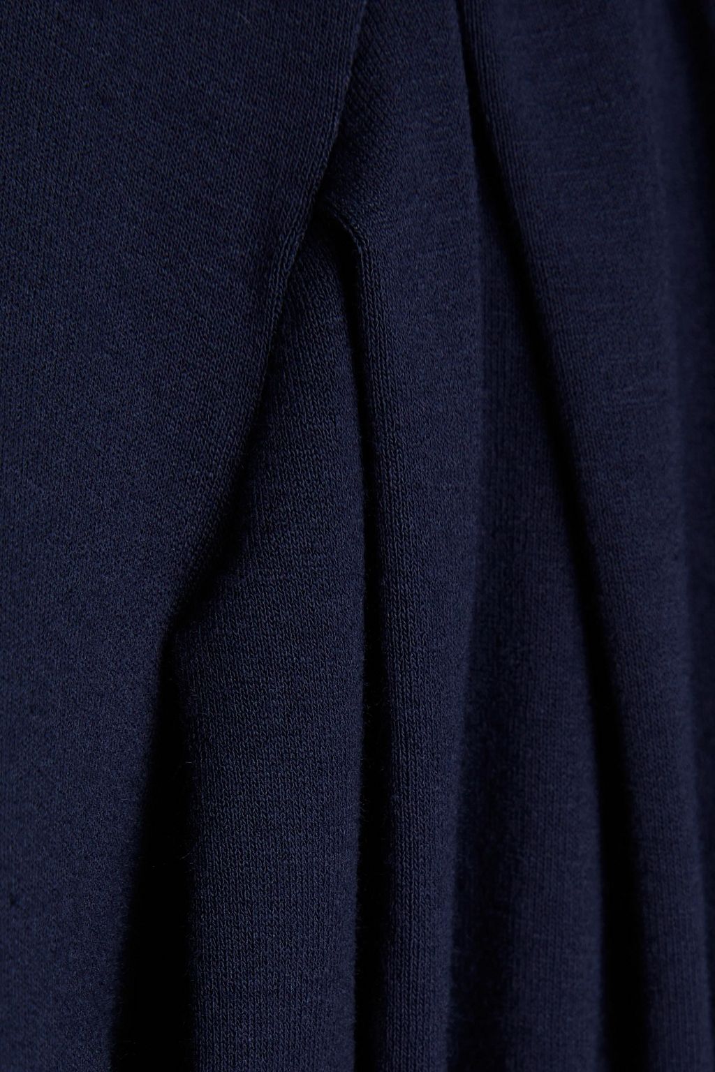 FRAME Gathered stretch-jersey T-shirt
