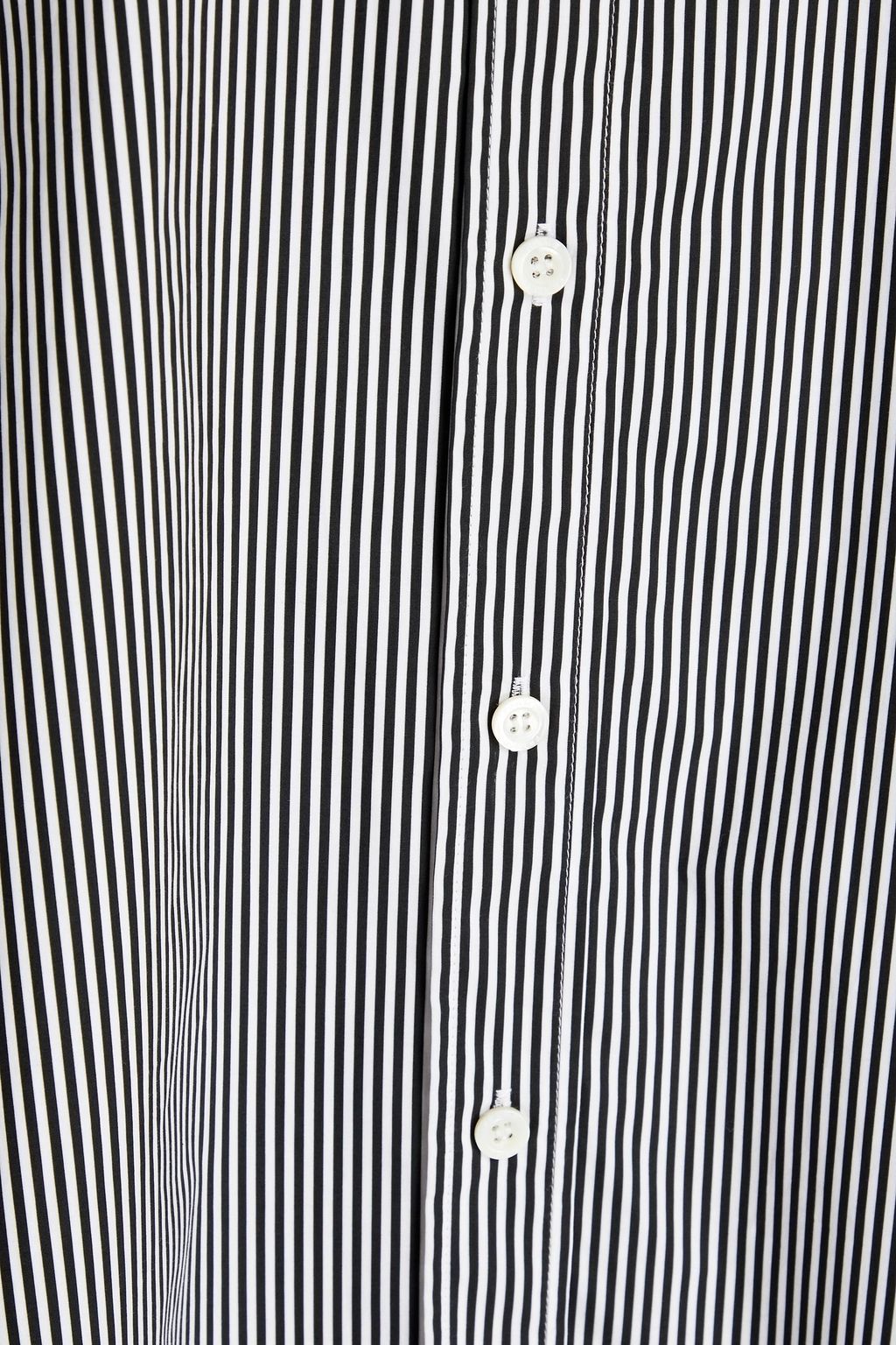 FRAME Striped cotton-poplin shirt