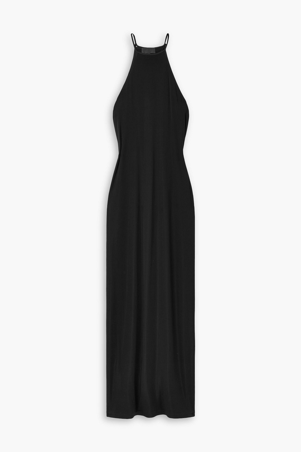 Nili Lotan Open-back Silk Maxi Dress In Black | ModeSens
