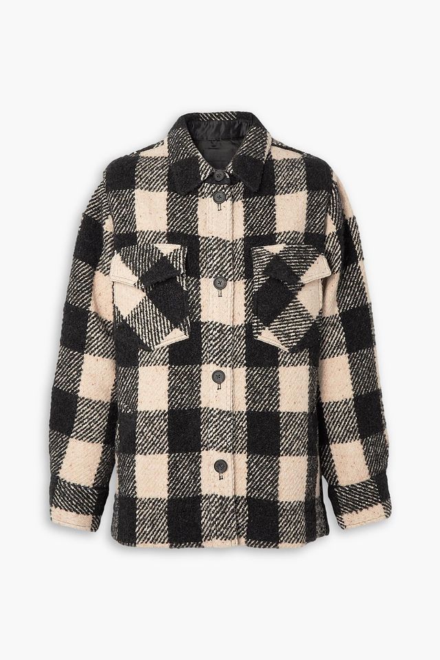 Lenore checked tweed jacket