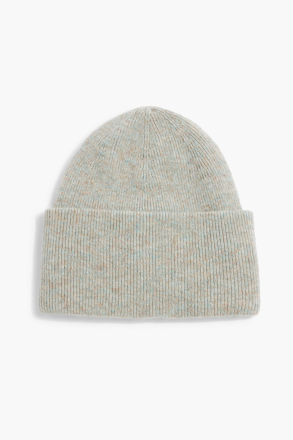 Ribbed wool and cashmere-blend beanie