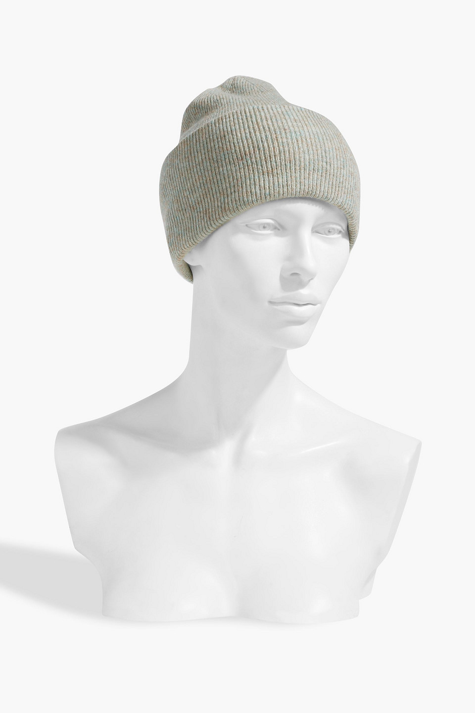 Shop Holden Marled Wool And Cashmere-blend Beanie In Stone