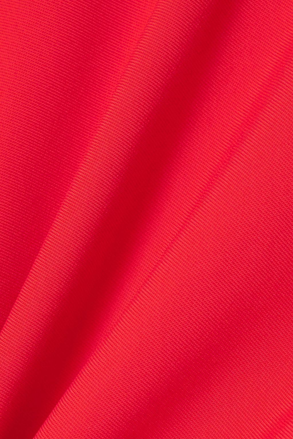 GAUCHERE Open-back twill halterneck top