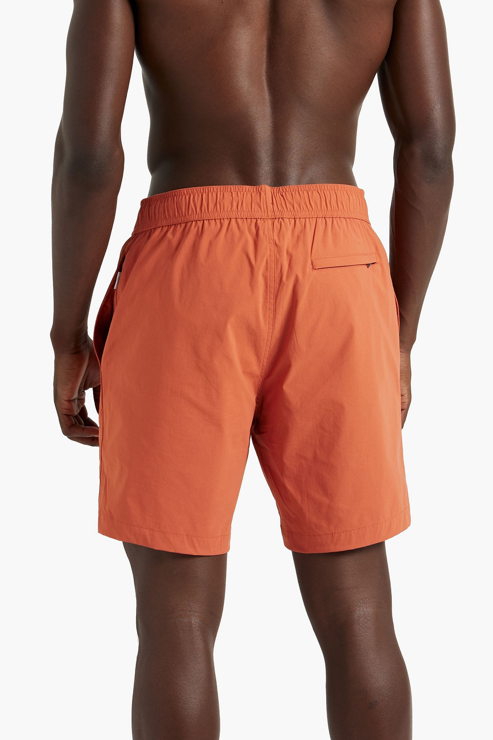 Shop Onia Charles Mid-length Swim Shorts In Orange