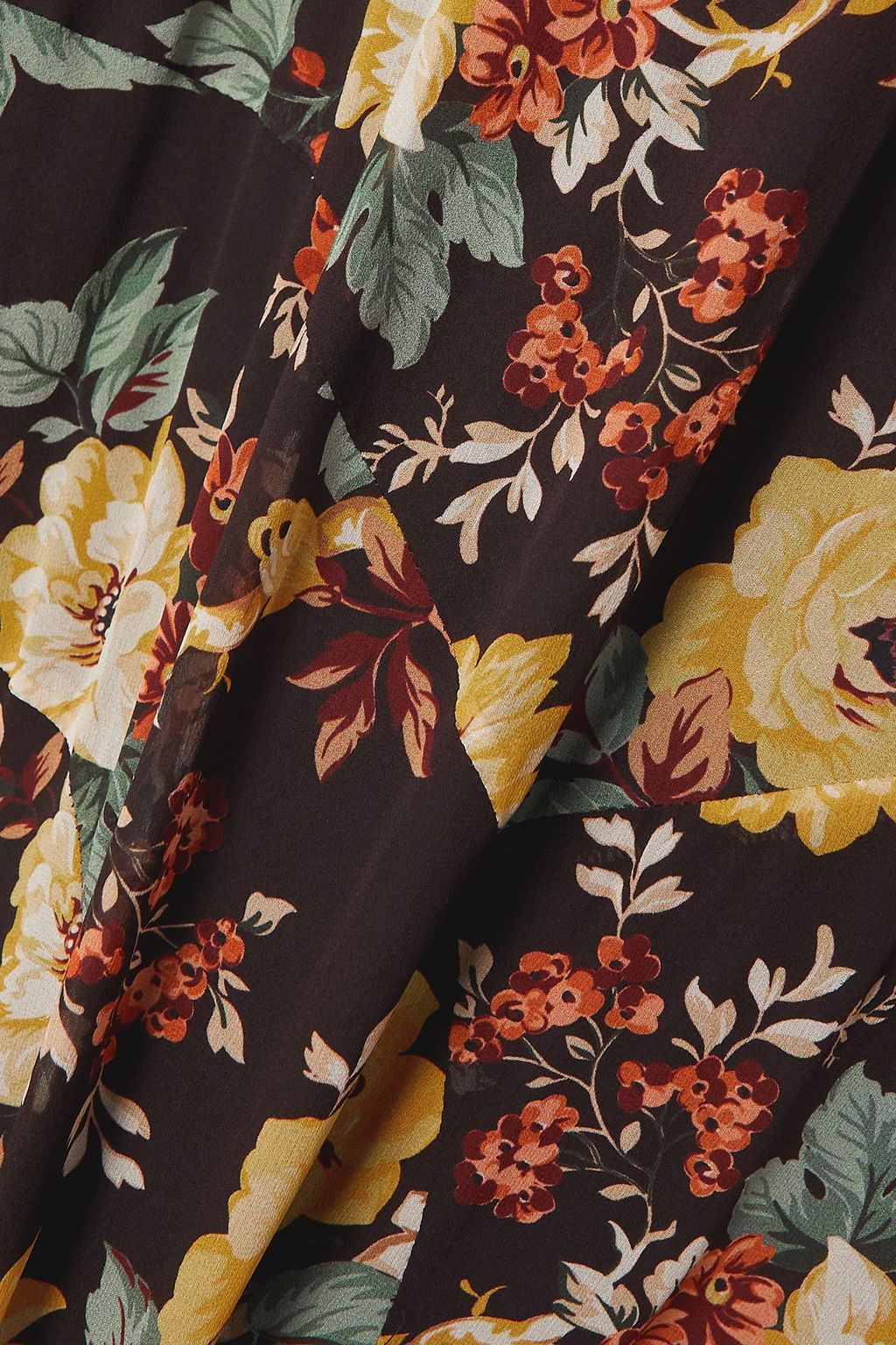 VERONICA BEARD Avani wrap-effect floral-print silk-chiffon maxi dress