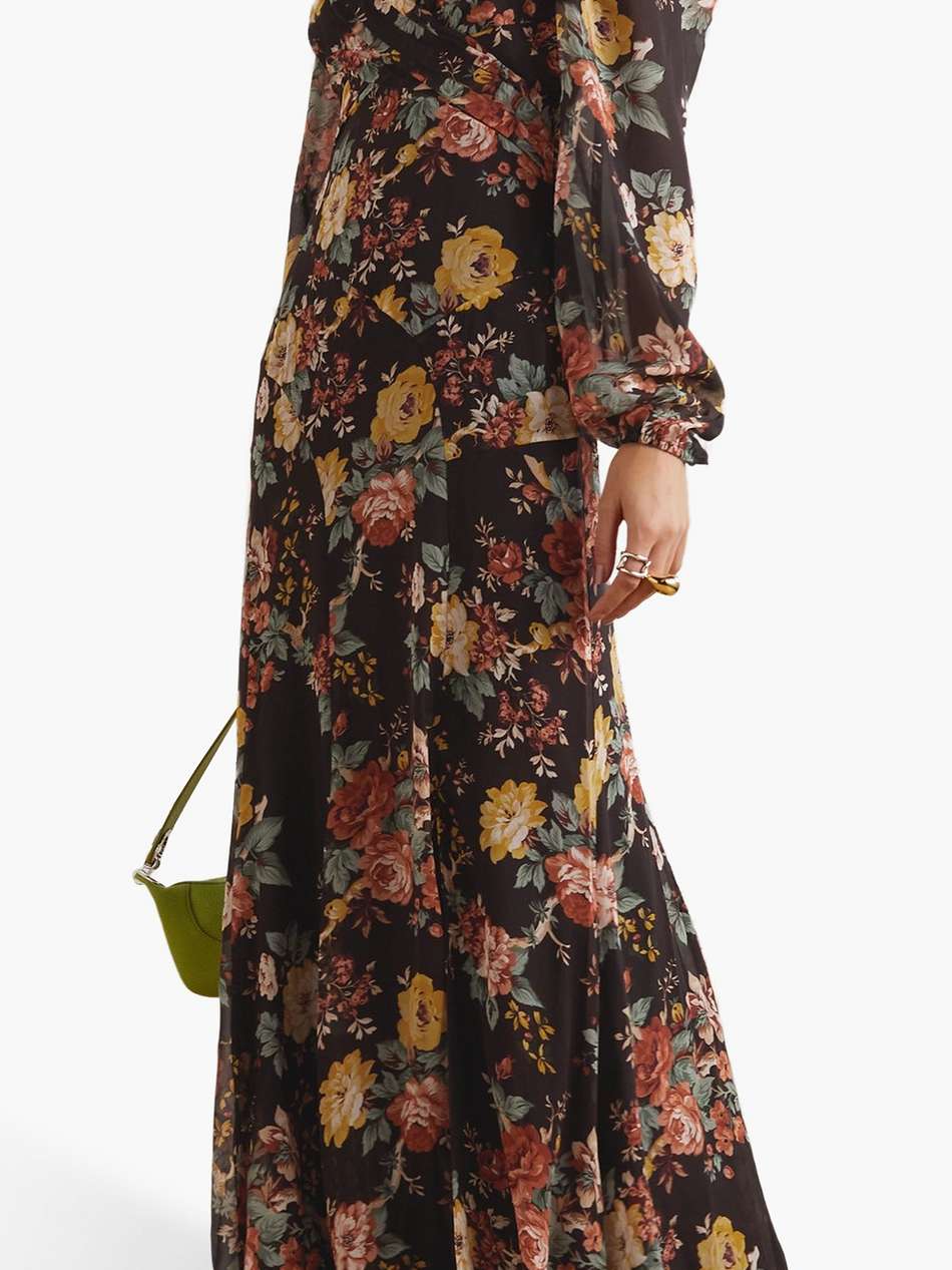 avani wrap-effect floral-print silk-chiffon maxi dress