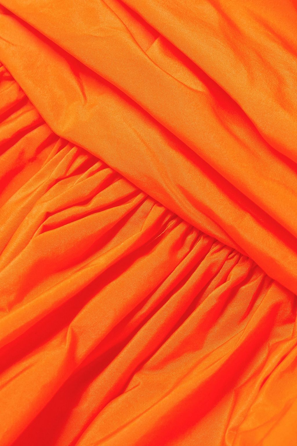 MOLLY GODDARD Meredith Minikleid aus Taft mit Schleife und asymmetrischer Schulterpartie